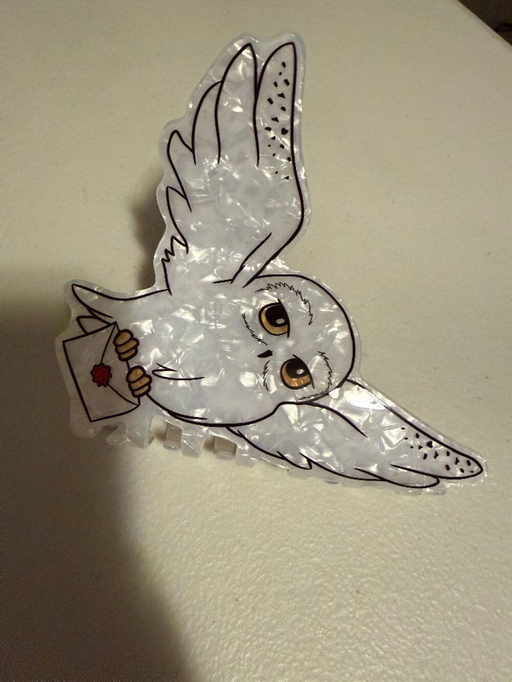 Extra Large Flying Hedwing Claw Clip Hair Accessory
